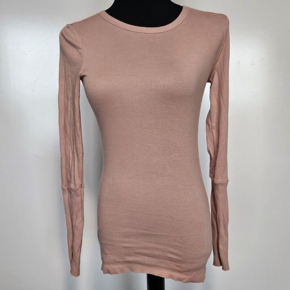 Forever 21 Womens Crew Neck Raw Hem Shirt 90s Minimalist Comfort Casual Softgirl